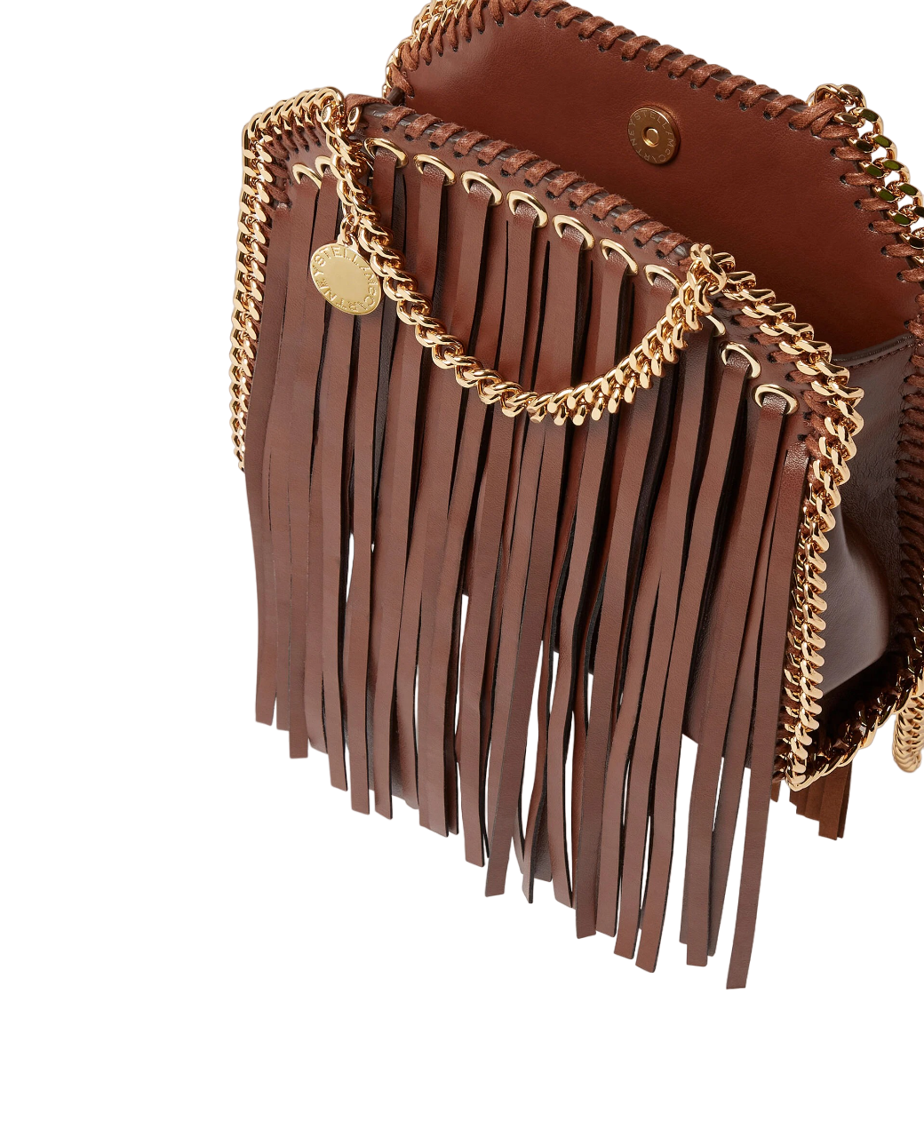 Falabella Fringed Tiny Tote Bag (Cinnamon)