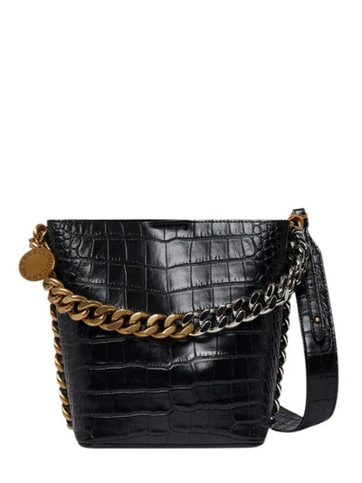 STELLAMCCARTNEY-Frayme-Croc-Effect-Embossed-Bucket-Bag-Black-01
