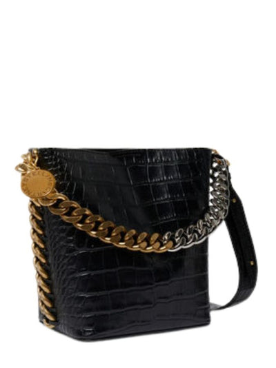 STELLAMCCARTNEY-Frayme-Croc-Effect-Embossed-Bucket-Bag-Black-02