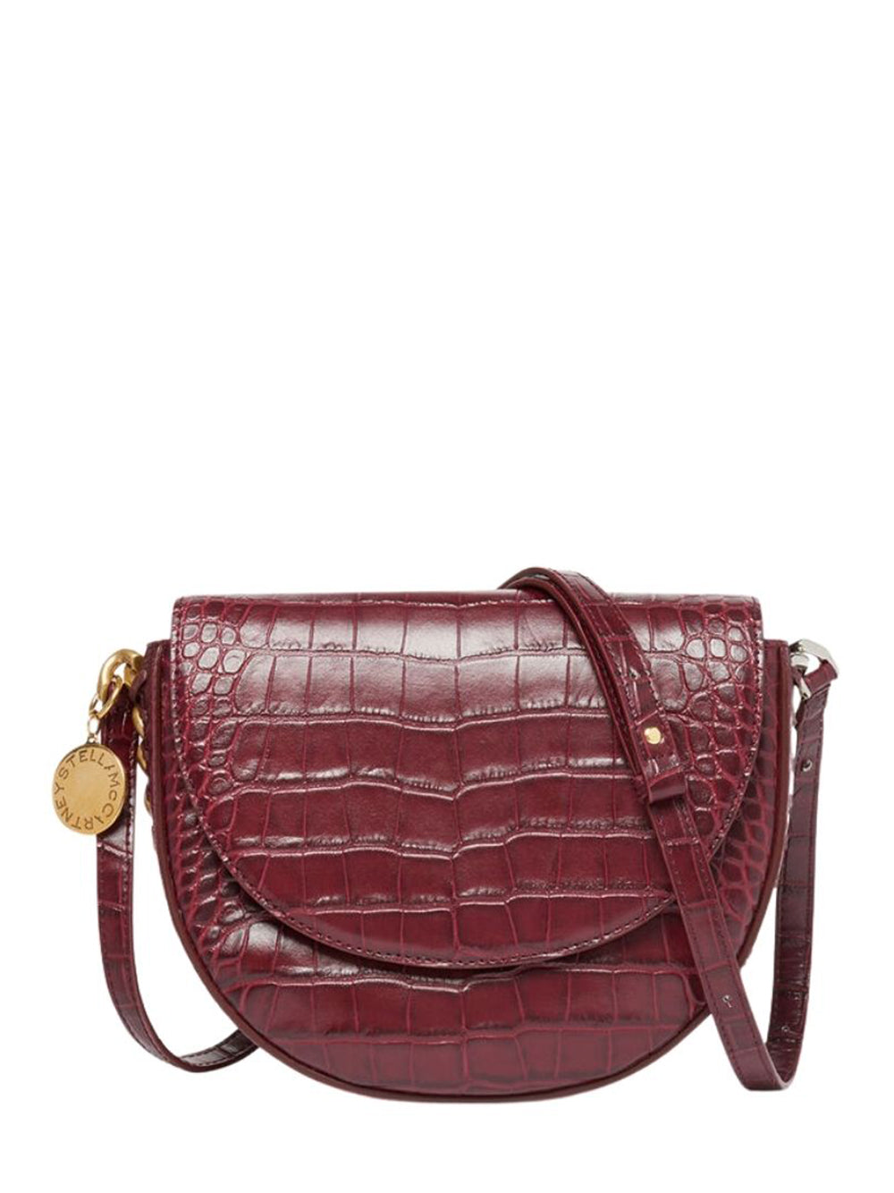 STELLAMCCARTNEY-Frayme-Croc-Effect-Embossed-Medium-Flap-Shoulder-Bag-Burgundy-01
