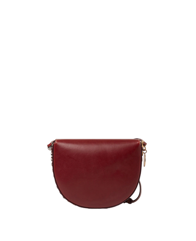Frayme Medium Flap Shoulder Bag (Cherry)
