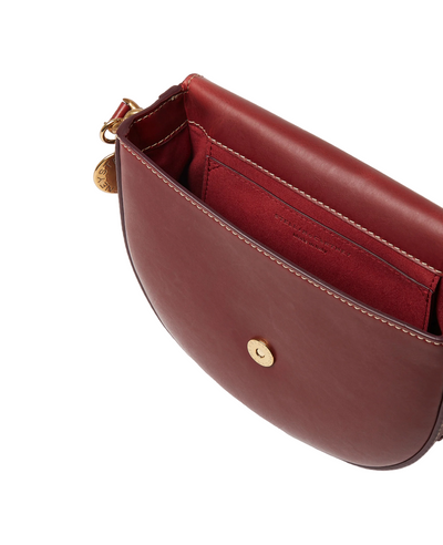 Frayme Medium Flap Shoulder Bag (Cherry)