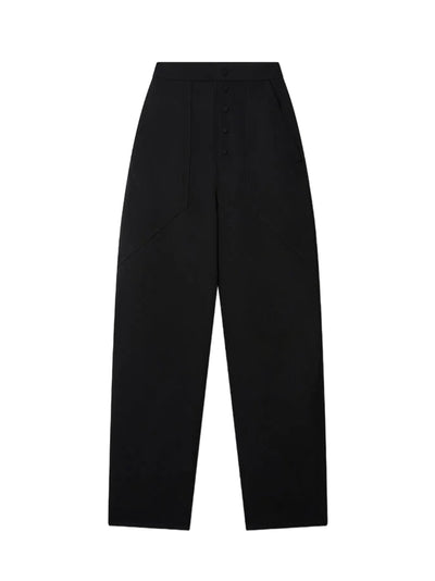 Loose Fit Tailored Trousers (Black)