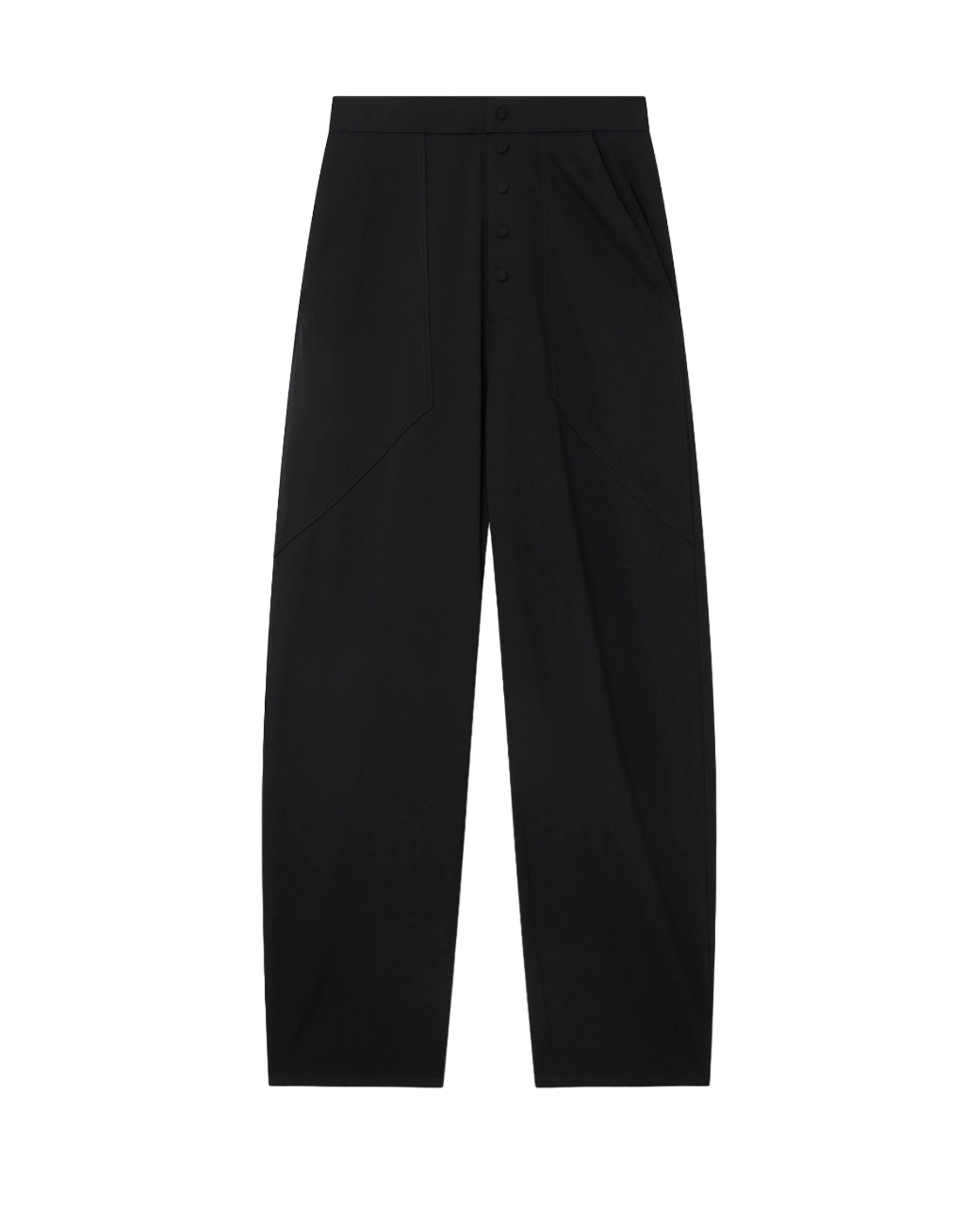 Loose Fit Tailored Trousers (Black)