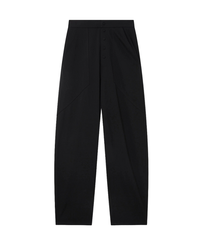 Loose Fit Tailored Trousers (Black)