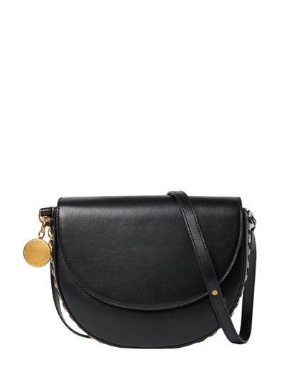 Medium Flap Shoulder Bag (Black)