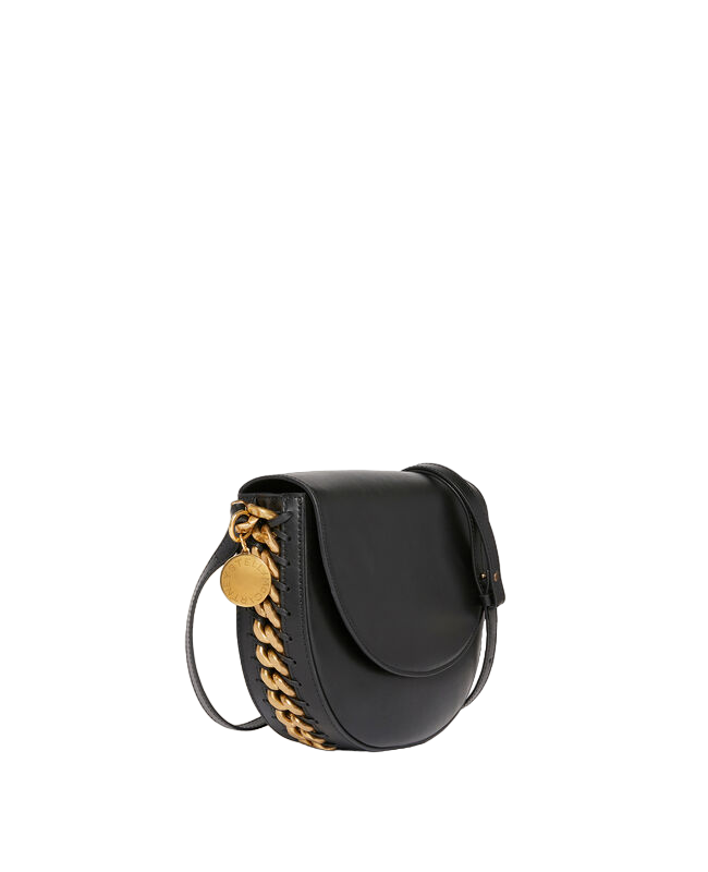 Medium Flap Shoulder Bag (Black)