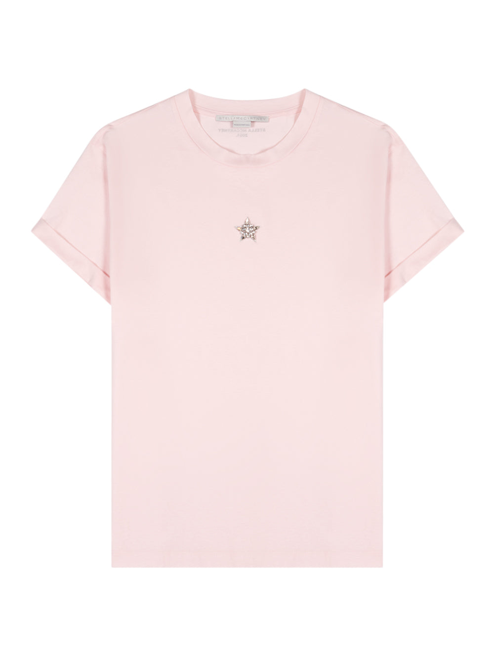 Mini Star-Embroidered T-Shirt (Pink)