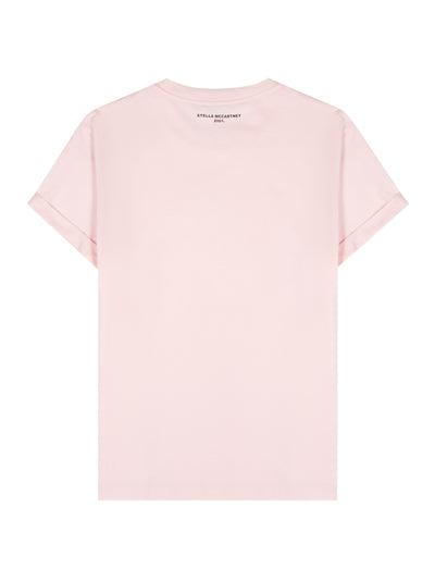 Mini Star-Embroidered T-Shirt (Pink)