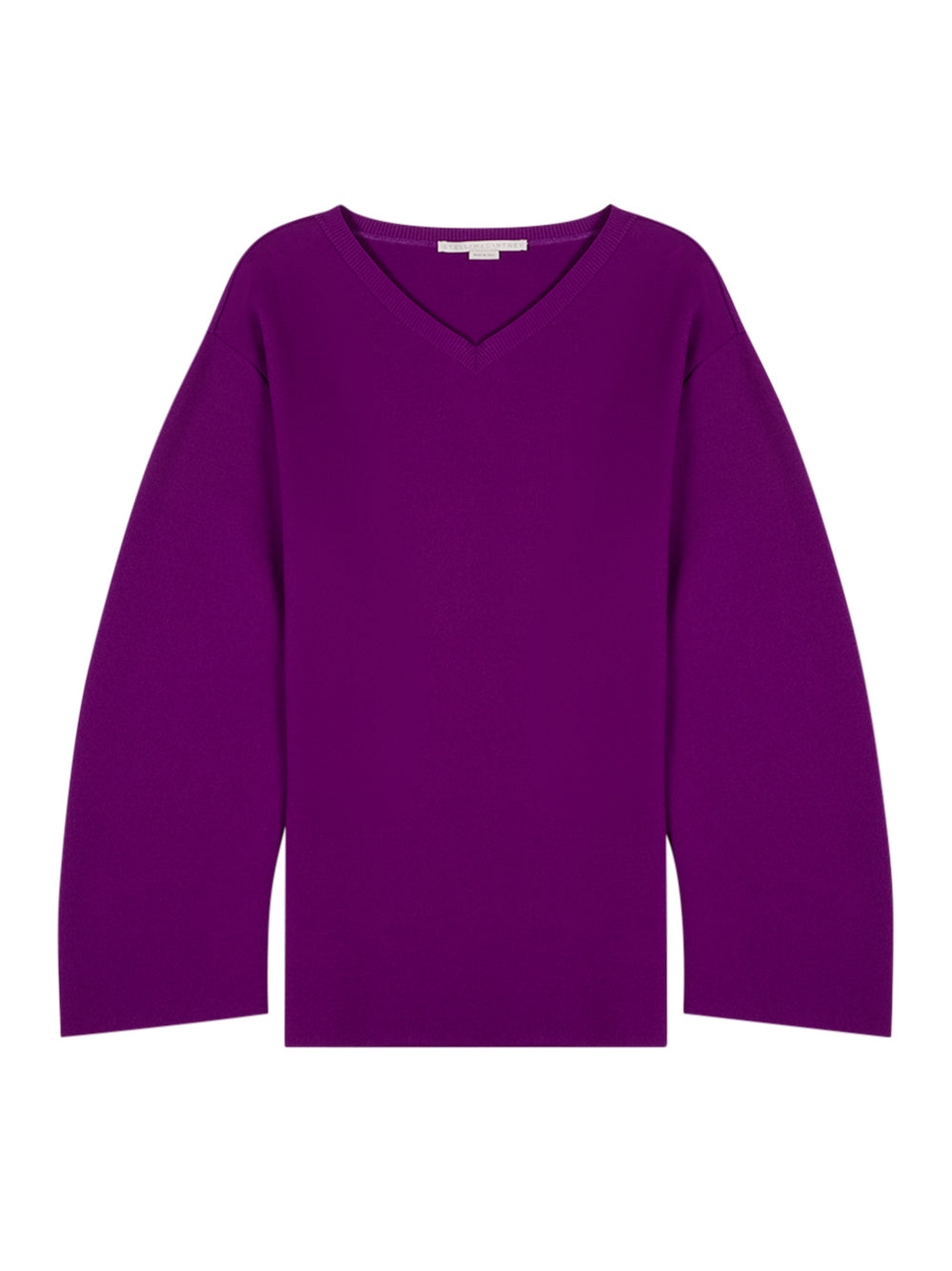 STELLAMcCARTNEY-CompactKnitVNeckJumper-Purple-1