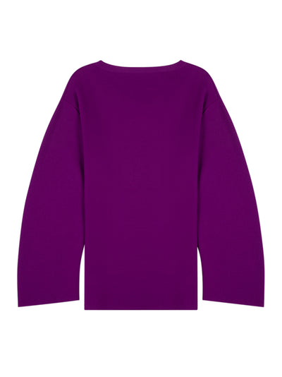 STELLAMcCARTNEY-CompactKnitVNeckJumper-Purple-2