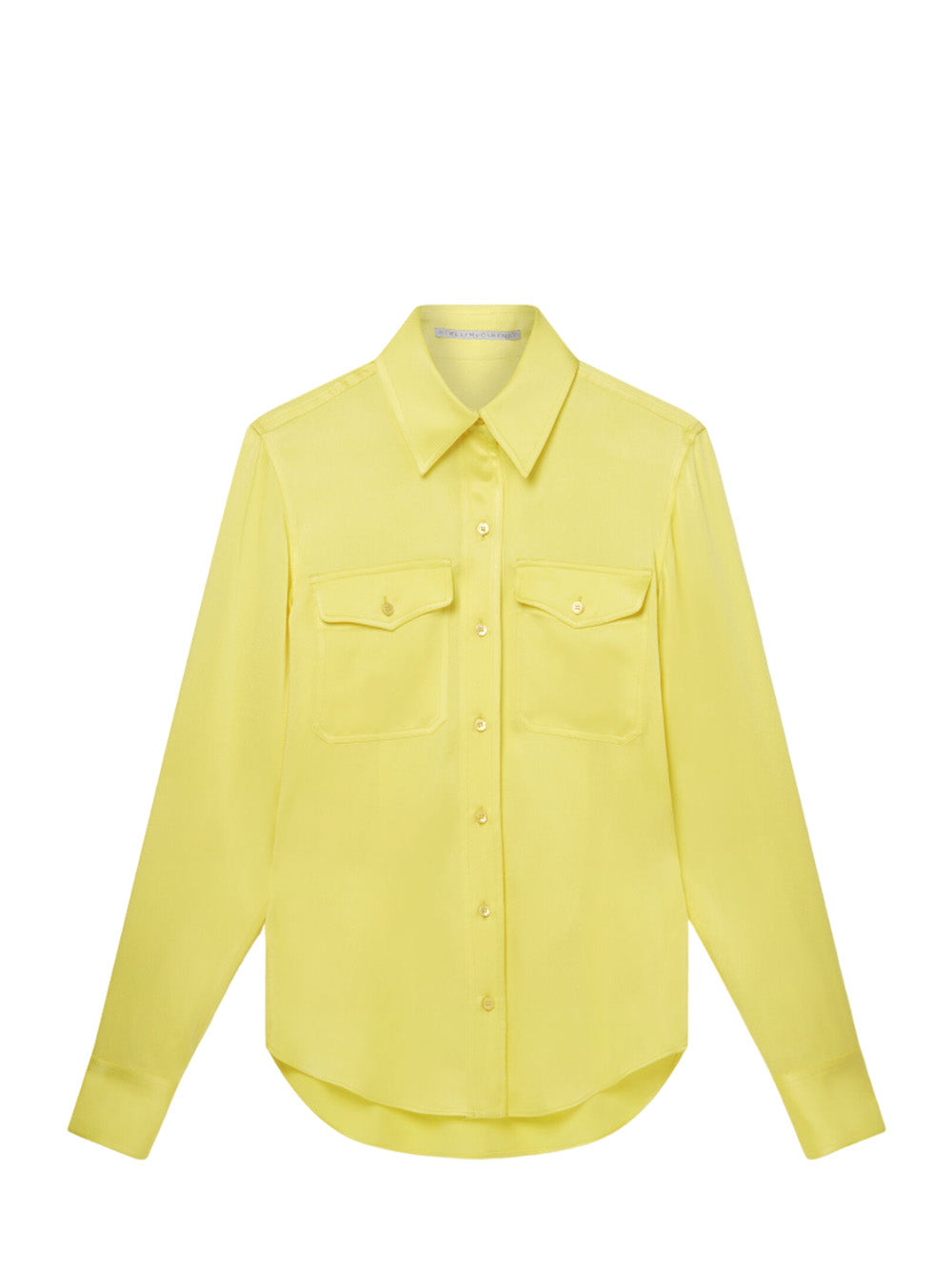    STELLAMcCARTNEY-DoublePocketSatinShirtLemon-1