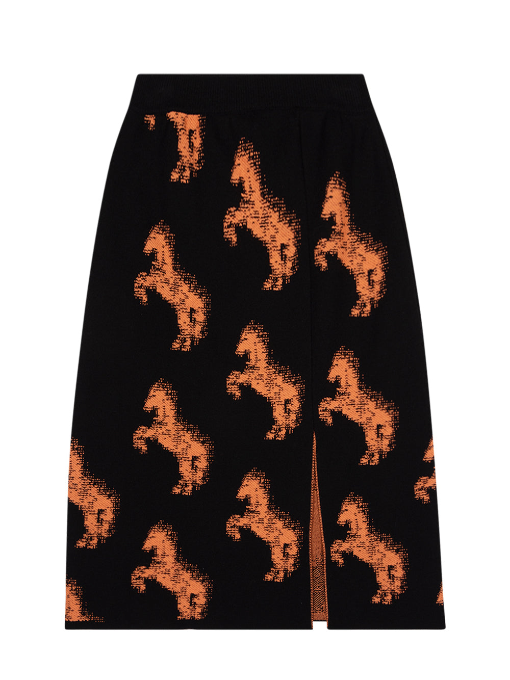 STELLAMcCARTNEY-PixelHorseWoolJaquardSkirt-Black-2