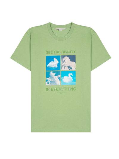 Animal Clouds Tshirt Apple Green