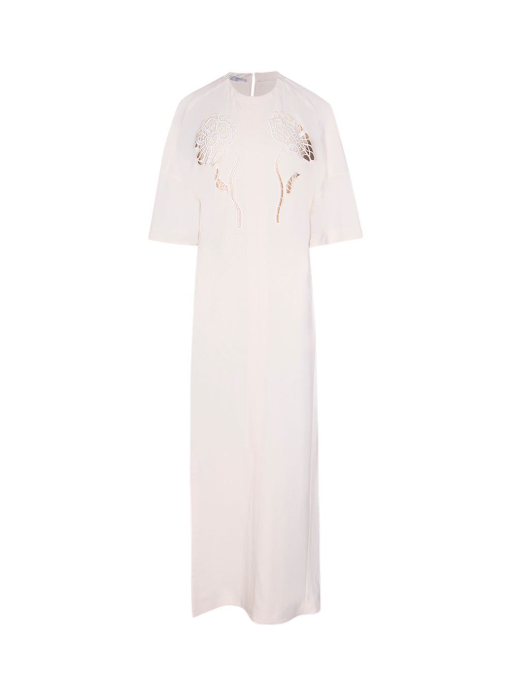 Broderie Anglais Long Dress (Gesso)