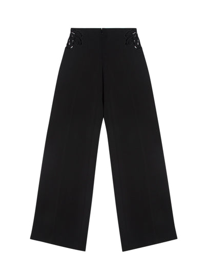 Broderie Anglaise Trousers (Black)