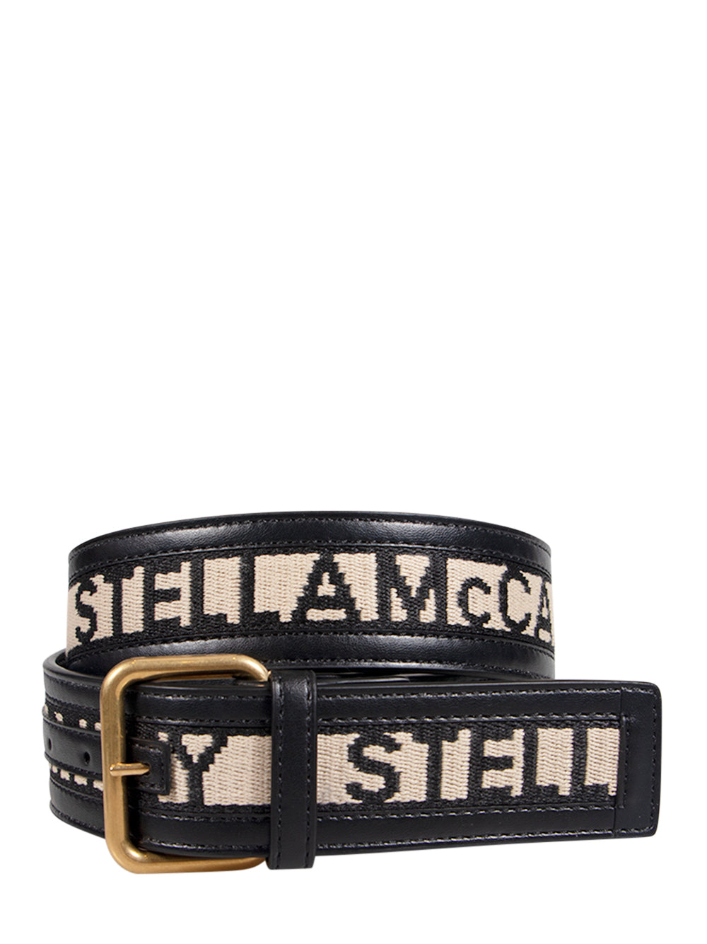Cintura Belt H4 Eco Monogram Fabric (Ecru/Black)