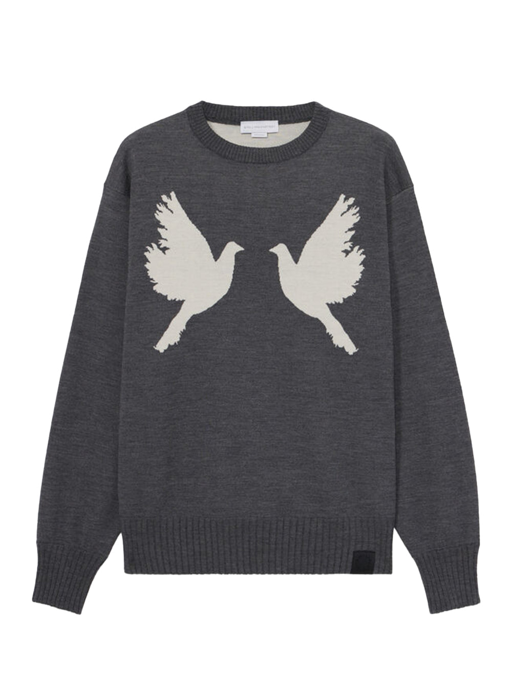 Dove Appliqué Crewneck Jumper (Grey)