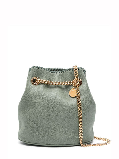 Falabella Bucket Bag Eco Shaggy Deer (Stone Green)