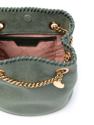 Falabella Bucket Bag Eco Shaggy Deer (Stone Green)