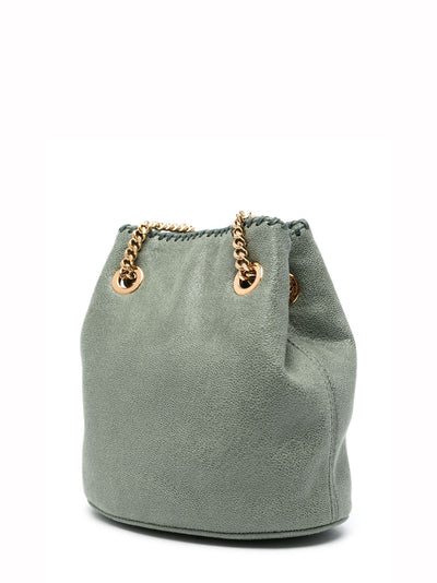 Falabella Bucket Bag Eco Shaggy Deer (Stone Green)