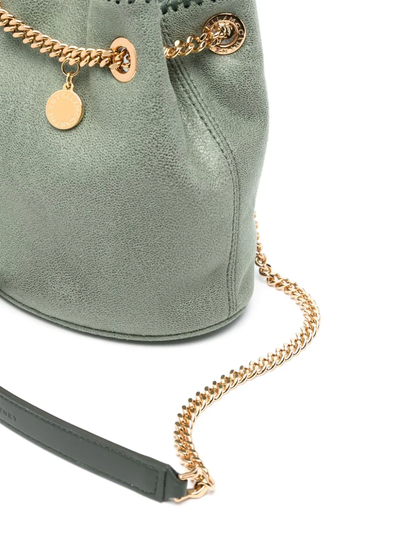 Falabella Bucket Bag Eco Shaggy Deer (Stone Green)