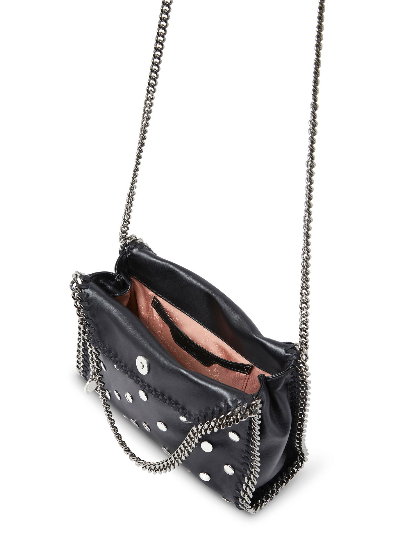 Falabella Mini Tote All Over Studded Alter Mat (Black)