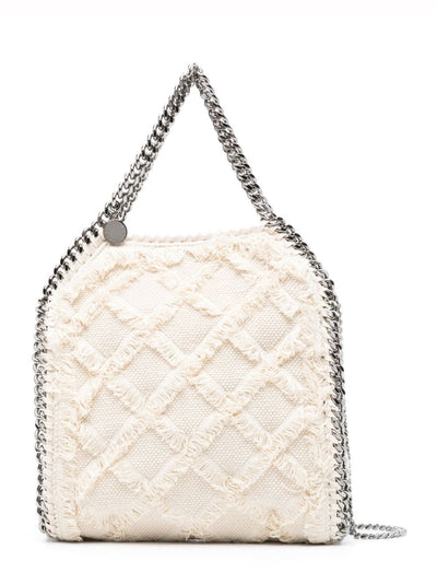 Falabella Mini Tote Frayed Fabric (Natural)