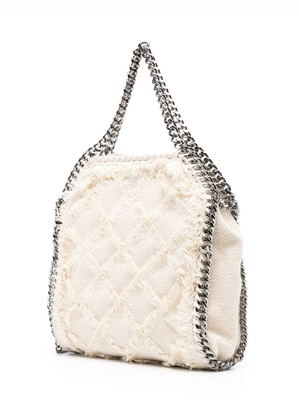Falabella Mini Tote Frayed Fabric (Natural)
