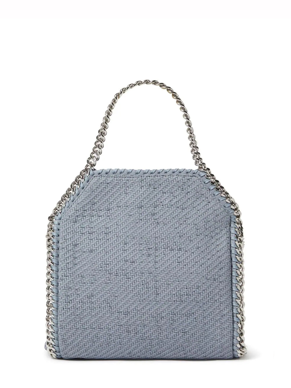 Falabella Mini Tote Woven Alter Suede (Blue Grey)
