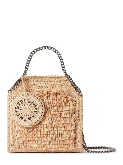 Falabella Raffia Tiny Tote Bag (Natural)