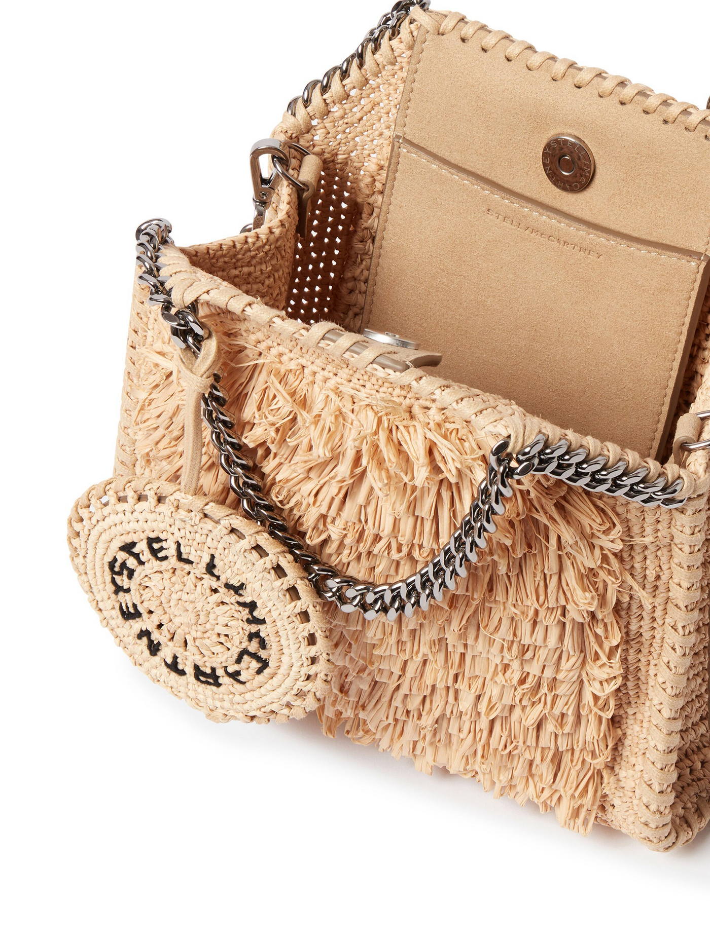 Falabella Raffia Tiny Tote Bag (Natural)