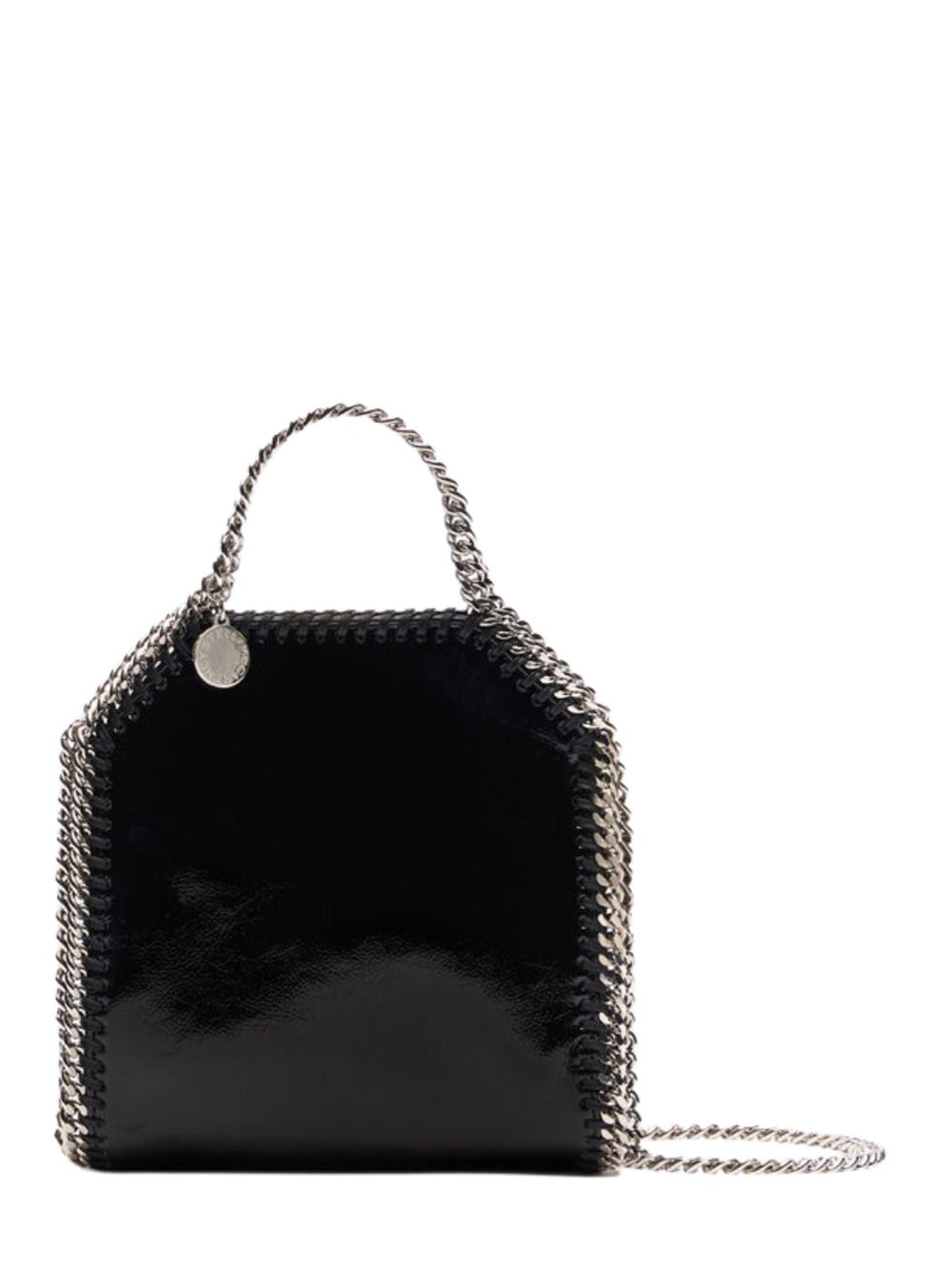 Falabella Tiny Bag Crinkled Pa Black