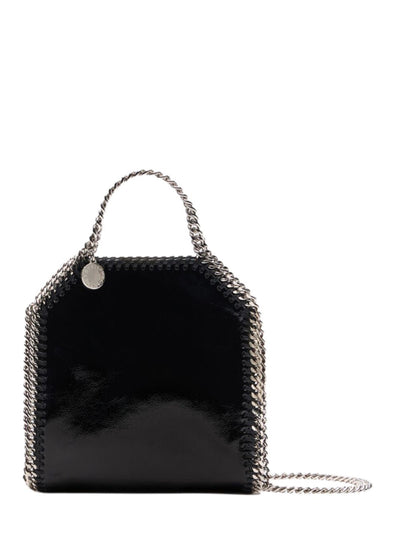 Falabella Tiny Bag Crinkled Pa Black