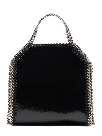 Falabella Tiny Bag Crinkled Pa Black
