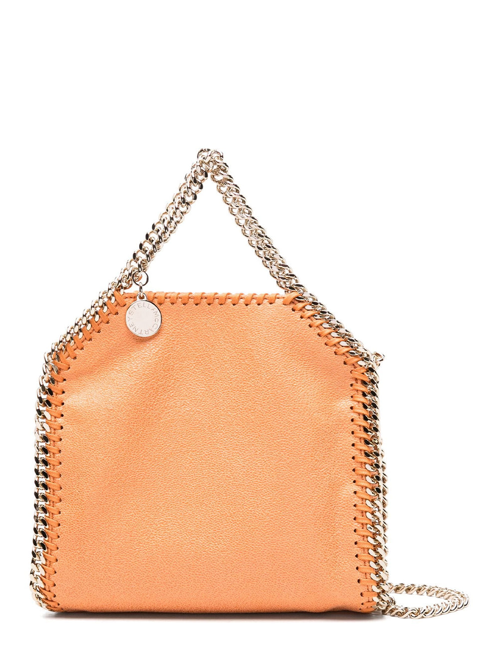 Falabella Tiny Tote Eco Shaggy Deer With Light Gold Color Chain (Papaya)