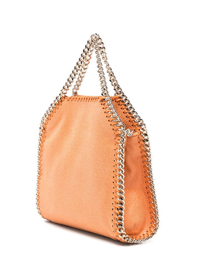 Falabella Tiny Tote Eco Shaggy Deer With Light Gold Color Chain (Papaya)