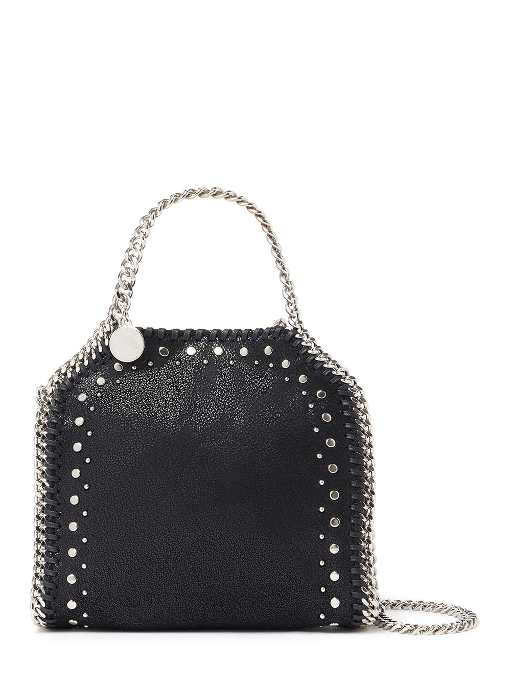 Falabella Tiny Tote Eco Shaggy Deer With Studs (Black)