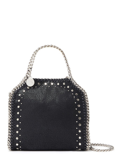 Falabella Tiny Tote Eco Shaggy Deer With Studs (Black)