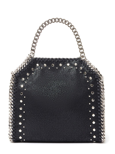 Falabella Tiny Tote Eco Shaggy Deer With Studs (Black)