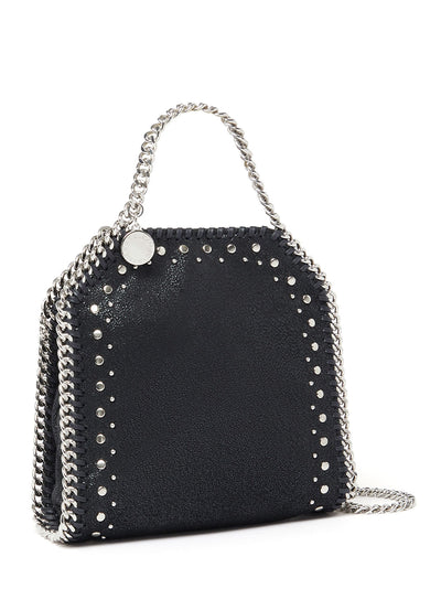 Falabella Tiny Tote Eco Shaggy Deer With Studs (Black)