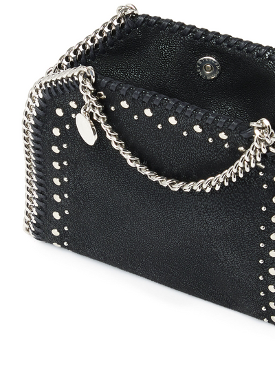 Falabella Tiny Tote Eco Shaggy Deer With Studs (Black)