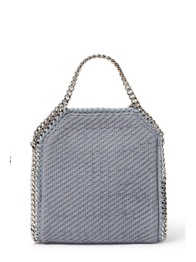 Falabella Tiny Tote Woven Alter Suede (Blue Grey)