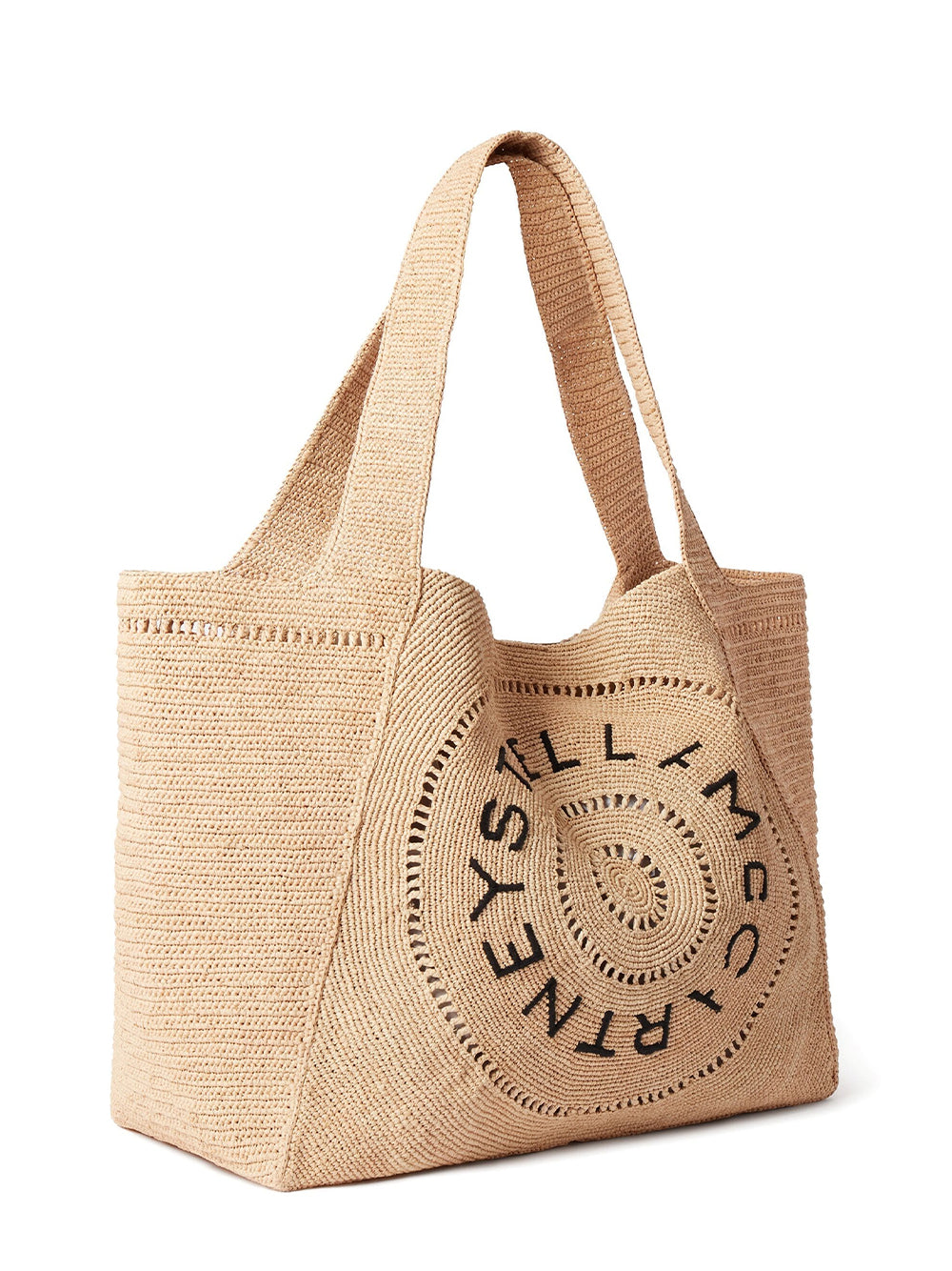 Logo Rafia Large Tote Bag (Natural)