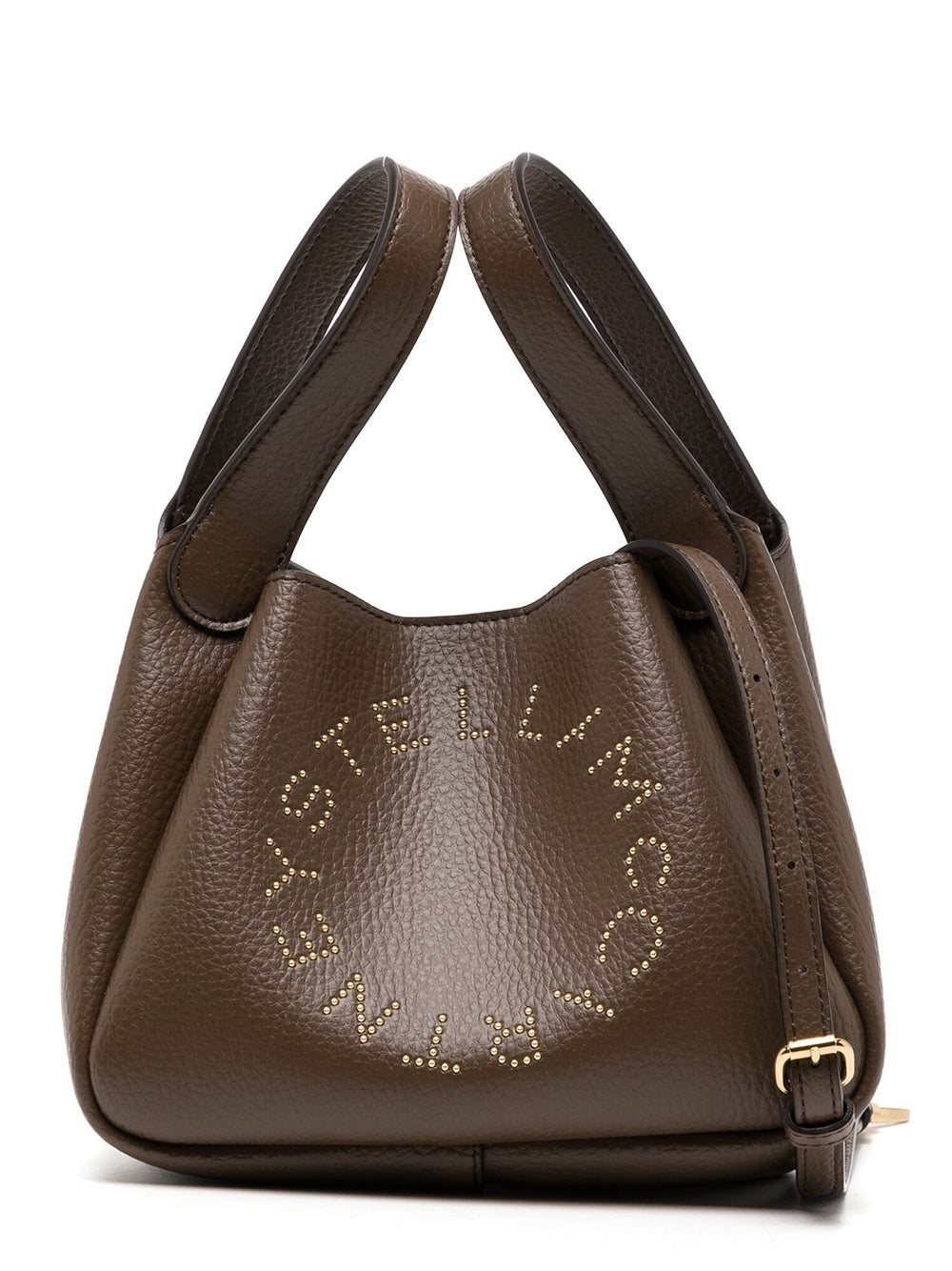 Logo Top Handle Crossbody Bag (Brown)