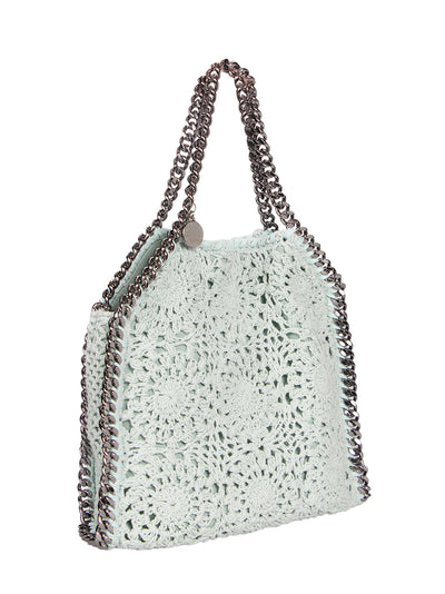 Mini Tote Cotton Crochet (Light Mint)