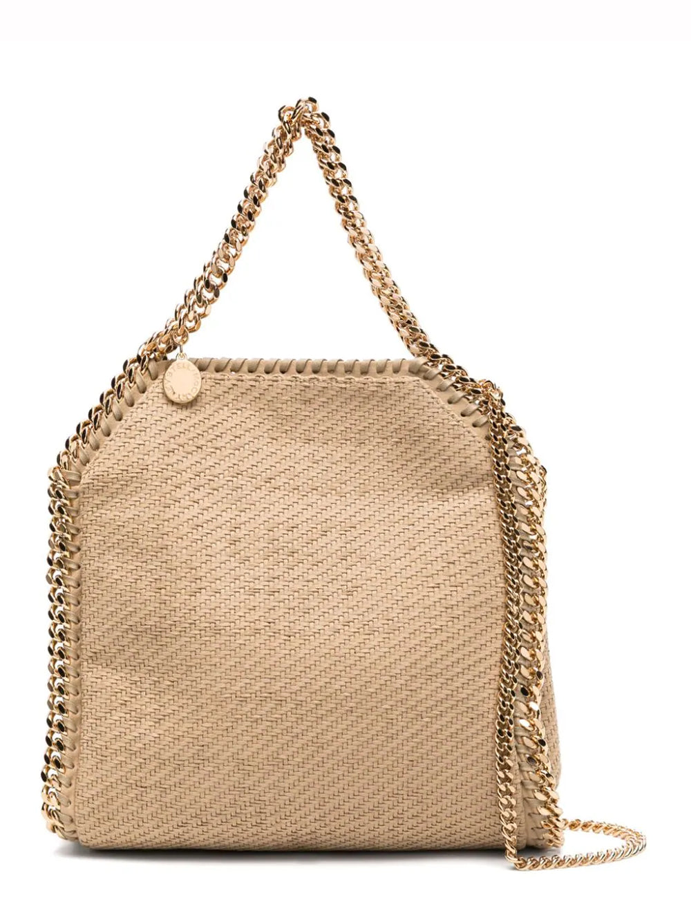 Falabella Mini Tote Woven Alter Suede (Light Camel)