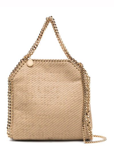 Falabella Mini Tote Woven Alter Suede (Light Camel)