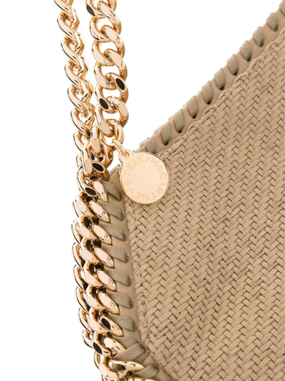 Falabella Mini Tote Woven Alter Suede (Light Camel)