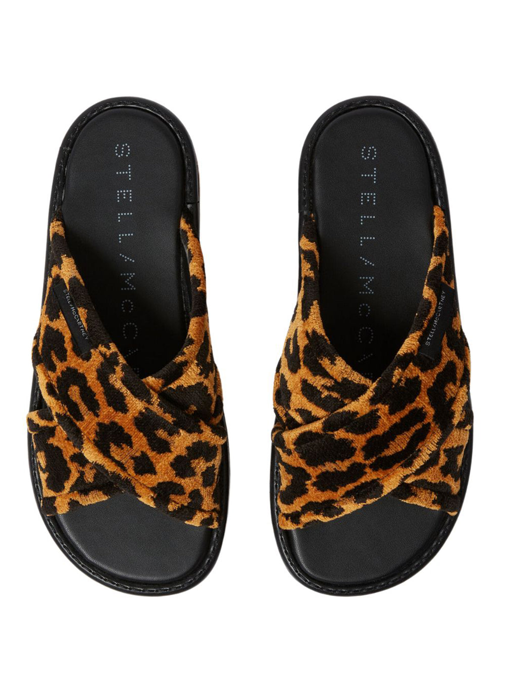 Sneak-Elyse Leopard Twisted Sandals (Leopard)